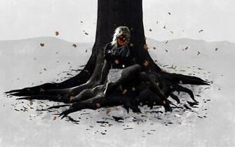 Girl Turning Into Wood HD Wallpaper