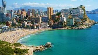 Wallpaper Benidorm Beach Valencia Spain The Beaches