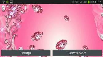 Pink Diamonds Live Wallpaper App For Android