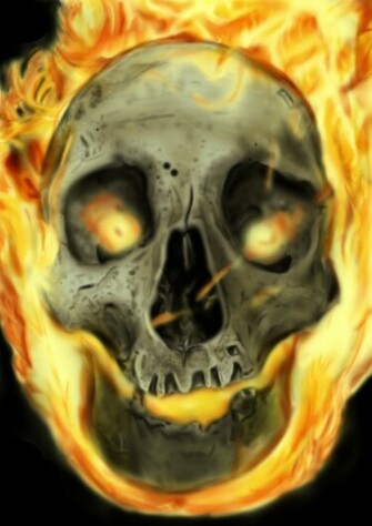 Ghost Rider Skull By Mcleary Campbell
