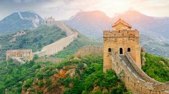 Desktop Wallpaper China Nature Mountains The Great Wall
