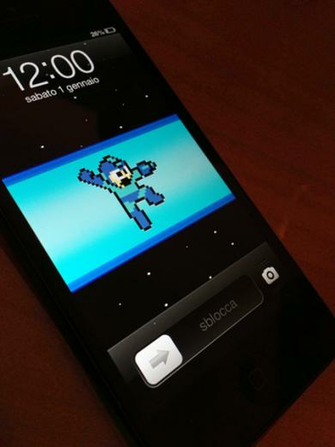 Creative iPhone Lock Screen Wallpaper Megaman