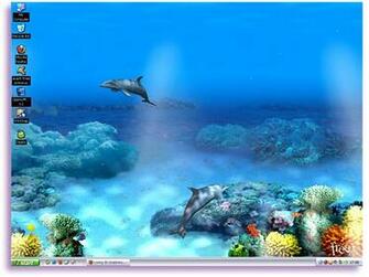 Living 3d Dolphins Wallpaper Animated