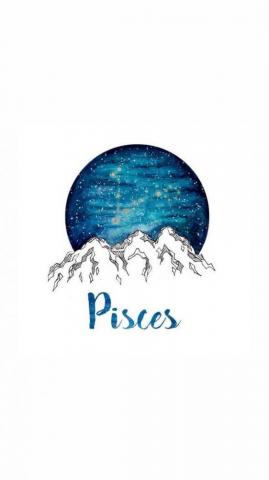 Pisces Zodiac Watercolor Wallpaper Teahub Io