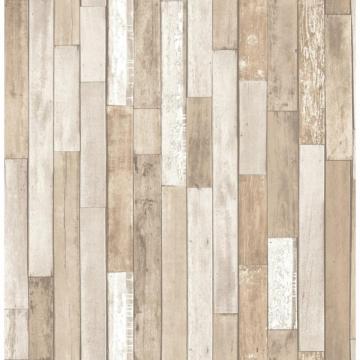 Fine Decor Distinctive Parquet Wood Reclaim Wallpaper Cream