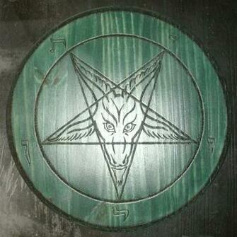 Church Of Satan Sigil Baphomet Plaque By Hydramstar