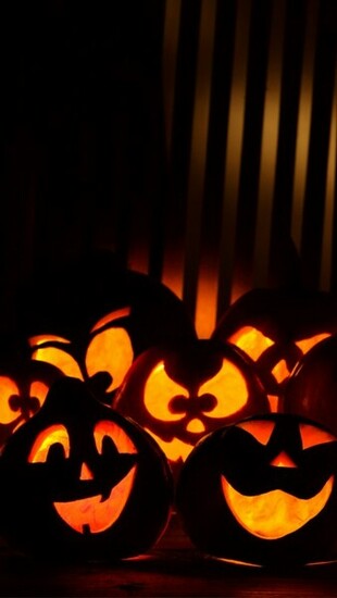 Funny Pumpkins Halloween Wallpaper iPhone