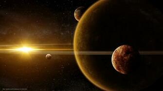 Wallpaper Planet Star Giant Space Desktop