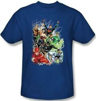 Juniors Dc Comics Justice League Columns Slim T Shirt