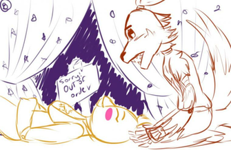 Drawing Chica And Foxy By Beatrizforever