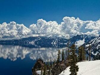Winter Mountain Reflection Cool Wallpaper