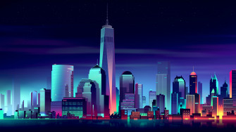 4k Neon City Computer Wallpaper HD Net