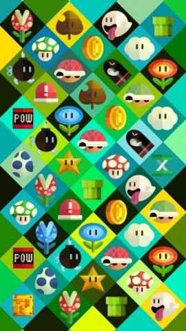 Mobile Walls Pt Mario Bros Super Art