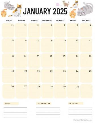 January Calendar Wallpaper