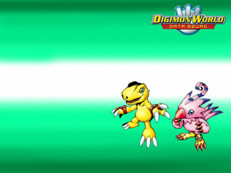 Agumon And Biyomon Wallpaper By Sparkusthunderbolt