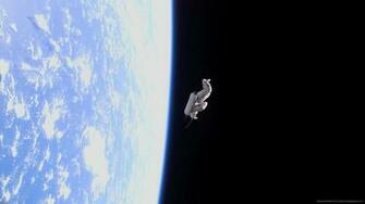 Gravity Astronaut Drifting In Space Wallpaper