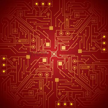 Red Technology Wallpaper On