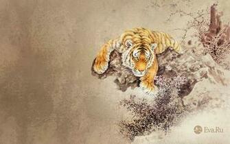 Abstract Animals Tigers Wallpaper