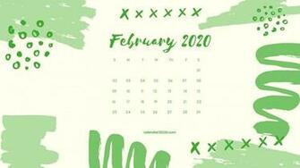 February Calendar Desktop Wallpaper Printable