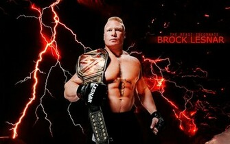 The Wwe Whc Champion Brock Lesnar By Menasamih
