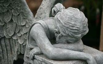 Crying Angel Satue Wallpaper