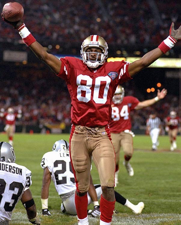 Jerry Rice Autographed San Francisco 49ers Authentic Wilson Nfl