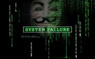 Green Anonymous Computers Matrix Code Guy Fawkes V For Vendetta