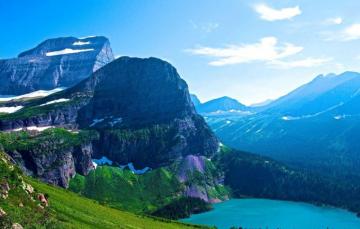 Wallpaper The Sky Mountains Lake Usa Glacier National Park