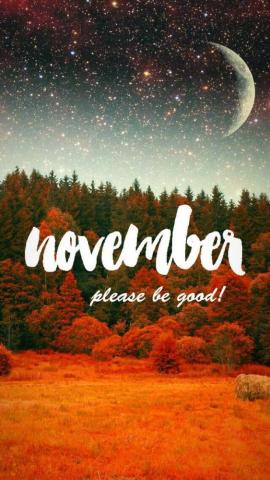 Wallpaper iPhone November Hello
