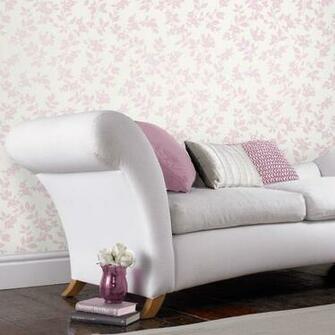 Mayflower Silver Effect Wallpaper