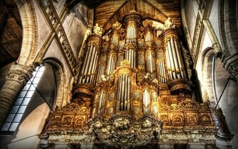 Pipe Organ HD Wallpaper Background