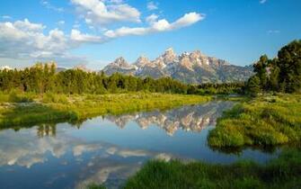 4k Grand Teton National Park Lake Pond Nature