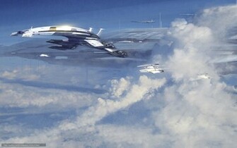 Wallpaper Mass Effect Normandy Ship