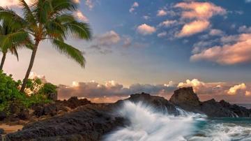 Wallpaper Maui Hawaii Pacific Ocean Rock