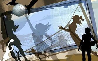 Sports Volleyball Abstract Wallpaper