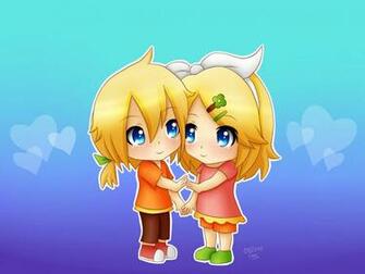 Rin And Len Chibi Wallpaper Love By
