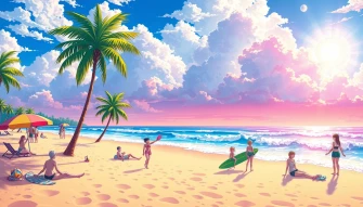 Anime Beach Wallpaper