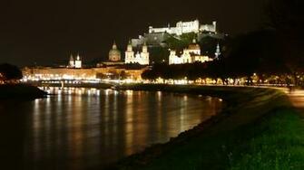 Salzburg Bei Nacht By Unterfranke Desktop Wallpaper