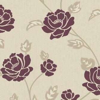 Shopping At B Q Fleur Wallpaper In Plum By Superfresco Colours