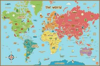 Amazon Wall Pops Wpe0624 Kids World Dry Erase Map Decal