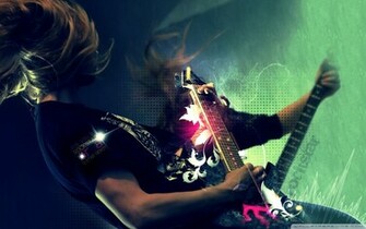 Abstract Music Wallpaper Rockstar Guitars