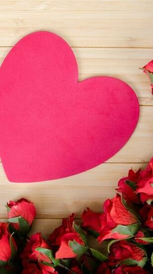 Stock Image Love Image Heart Rose Flowers 4k