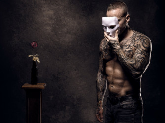 Masked Ink Wallpaper