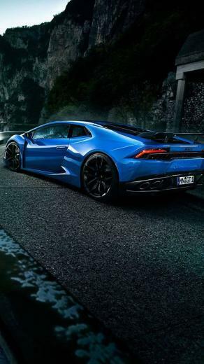 Blue Lamborghini Car Wallpaper iPhone Android