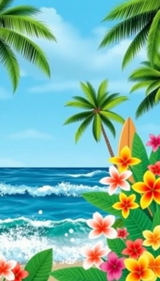 Hawaiian Wallpaper Clip Art