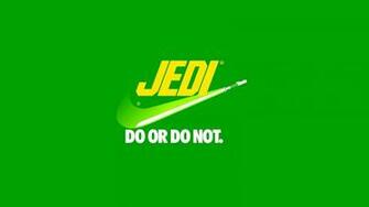Star Wars Minimalistic Front Jedi Parody Nike Logos Wallpaper