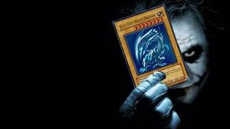 The Joker With A Yu Gi Oh Card Wallpaper