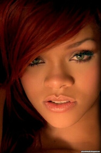 Rihanna Redhead Sexy Lips iPhone Wallpaper HD