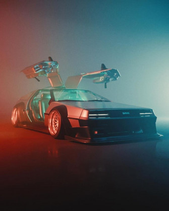 Dmc In Delorean Super Cars Car Artwork