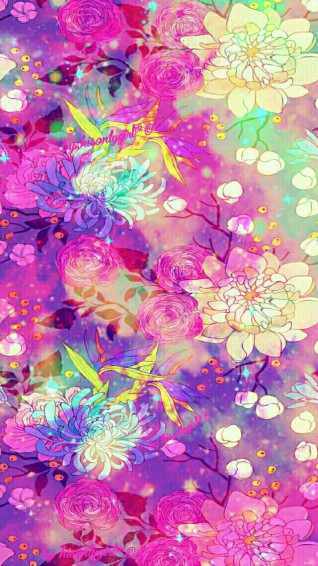 Floral Galaxy Wallpaper I Created For The App Cocoppa